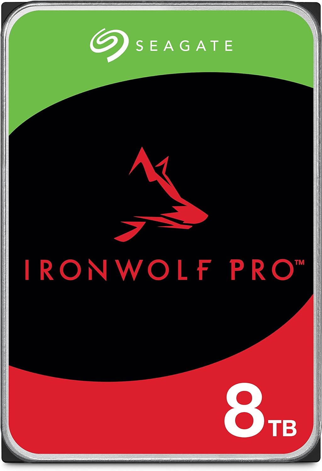 Seagate IronWolf Pro, 8 TB, Enterprise NAS Internal HDD –CMR 3.5 Inch, SATA 6 Gb/s, 7,200 RPM, 256 MB Cache for RAID Network Attached Storage (ST8000NT001)