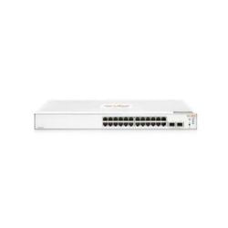 HPE Networking Instant On Switch Series 1830 24-Port Gb Smart-Managed Layer 2 Ethernet Switch | 24x 1G | 2X SFP | Fan-Less | US Cord (JL812A#ABA)