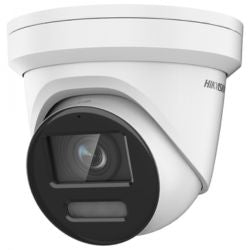 DS-2CD2387G2-LU 2.8mm HIKV 4K 8MP Color VU Turret AI PoE IP Camera, Human/Vehicle Detection, Built-in Mic, 98ft Full Color Night Vision, 256GB Micro SD Card Slot, VCA, H.265+, IP67, 130dB WDR, 3D DNR