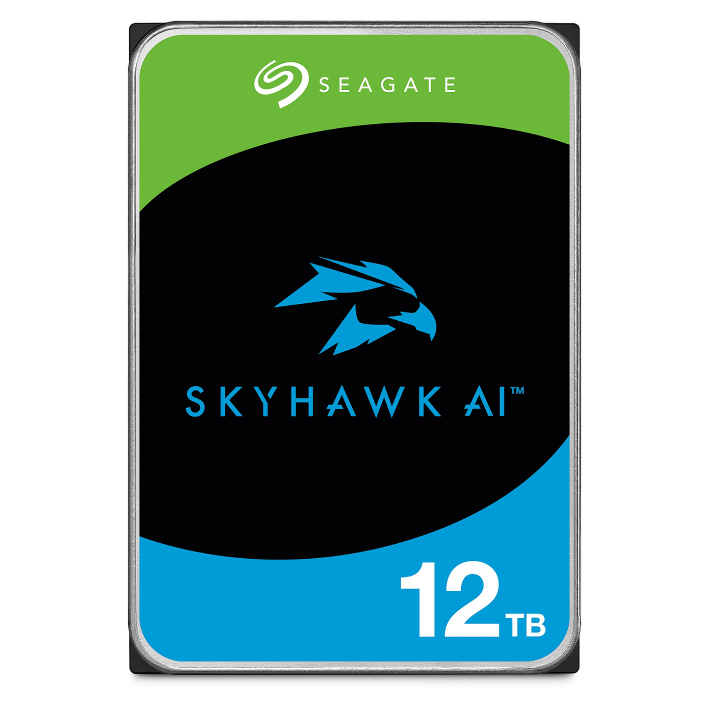 Seagate Skyhawk AI ST12000VE001 12 TB Hard Drive - 3.5" Internal - SATA (SATA/600) - Network Video Recorder, Camera Device Supported - 3 Year Warranty