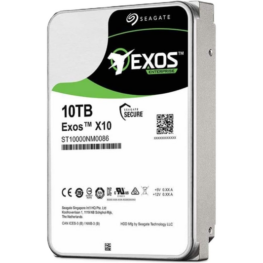 Seagate Exos X10 Enterprise Hard Drive ST10000NM0096 10 TB - SAS 12Gb/s