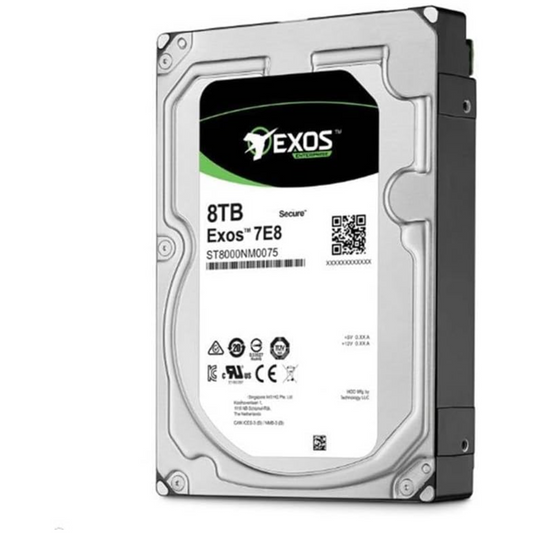 Disque Dur Seagate Exos 7E8 ST8000NM001A 8TB 7200U/Min 256MB