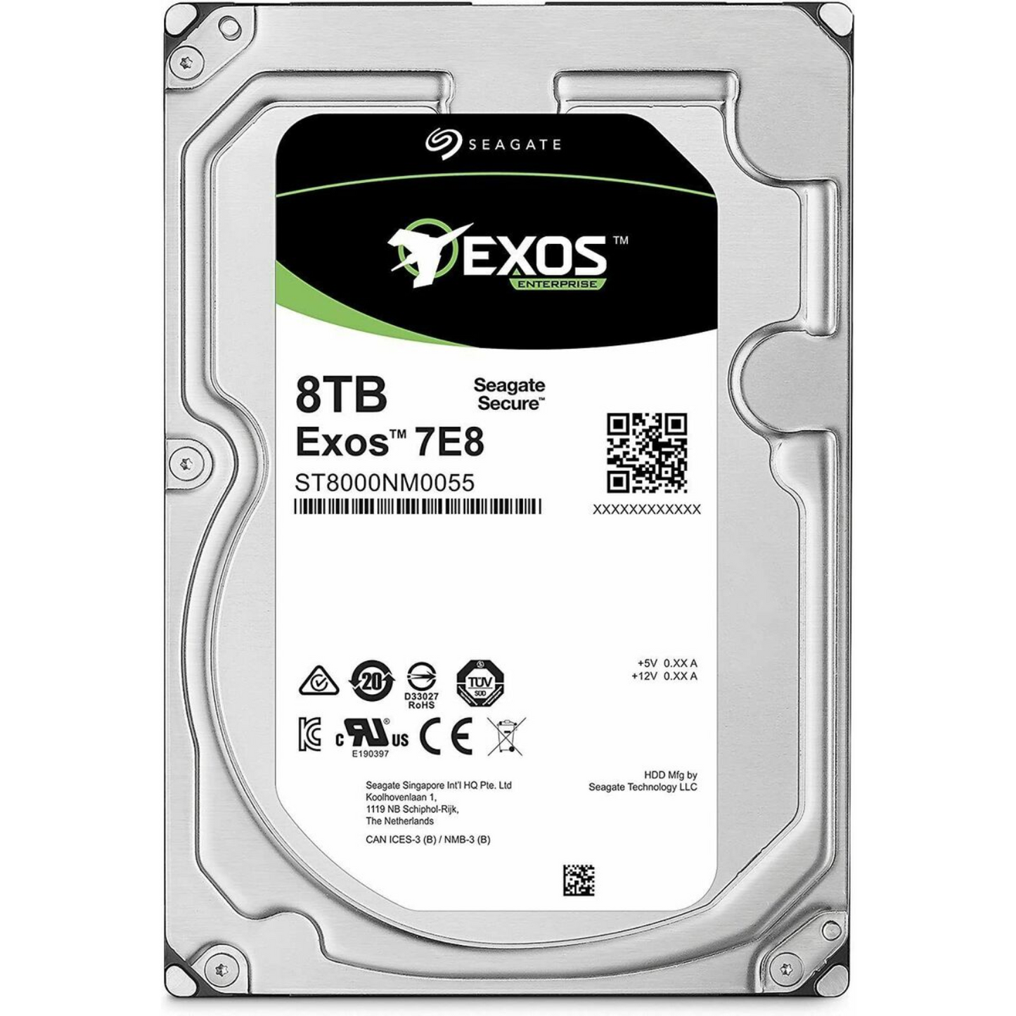 Seagate 8TB Enterprise Capacity 3.5 HDD 7200RPM SATA 6Gbps 256 MB Cache Internal Bare Drive (ST8000NM0055)