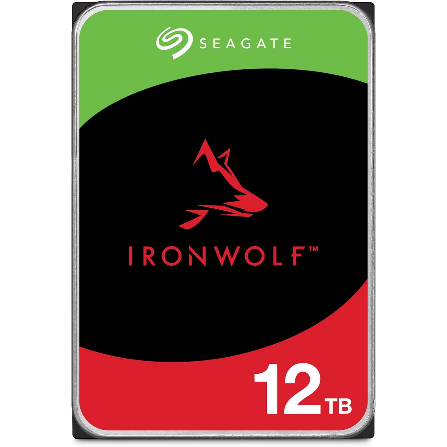 Seagate IronWolf 12TB NAS Internal Hard Drive HDD – 3.5 Inch SATA 6Gb/s 7200 RPM 256MB Cache RAID Home Servers - Newest Model (ST12000VN0008)