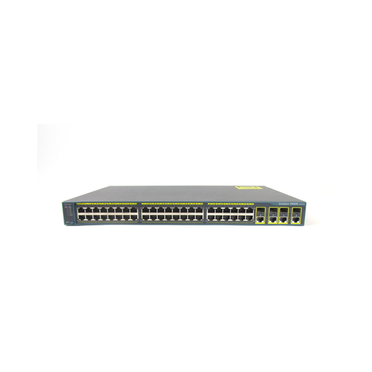 Cisco WS-C2960G-48TC-L managed switch with 48 Gigabit Ethernet ports and dual-purpose uplinks