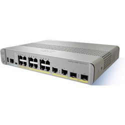 Cisco Catalyst 3560CX-8PC-S Network Switch, 8 Gigabit Ethernet (GbE) Ports, 8 PoE+ Outputs, 240W PoE Budget (WS-C3560CX-8PC-S)