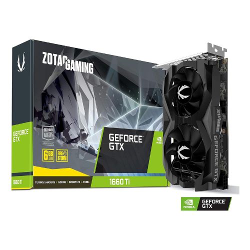 ZOTAC Gaming GeForce GTX 1660 Ti 6GB GDDR6 192-Bit Gaming Graphics Card Super Compact - ZT-T16610F-10L